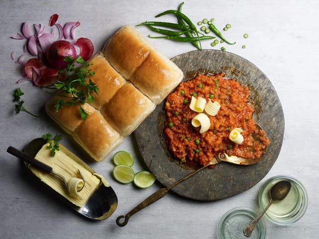 Cheese Pav Bhaji.